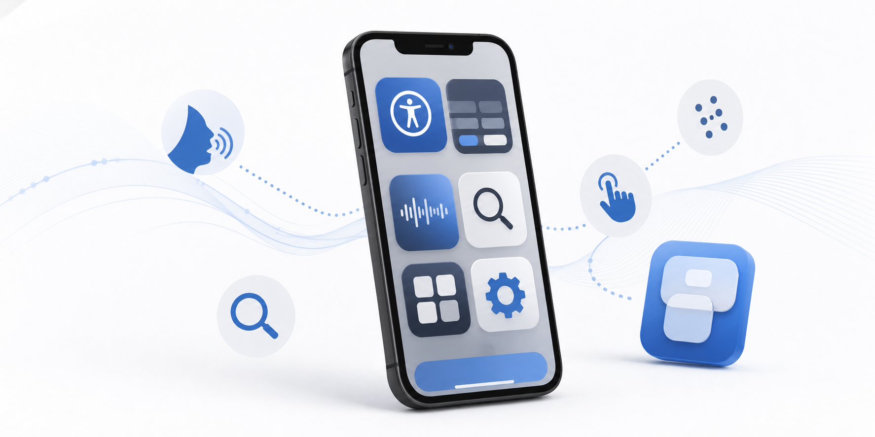 Descripción de imagen: ilustración generada para el artículo Novedades iOS 14 (Segunda Parte) en AliBlueBox.