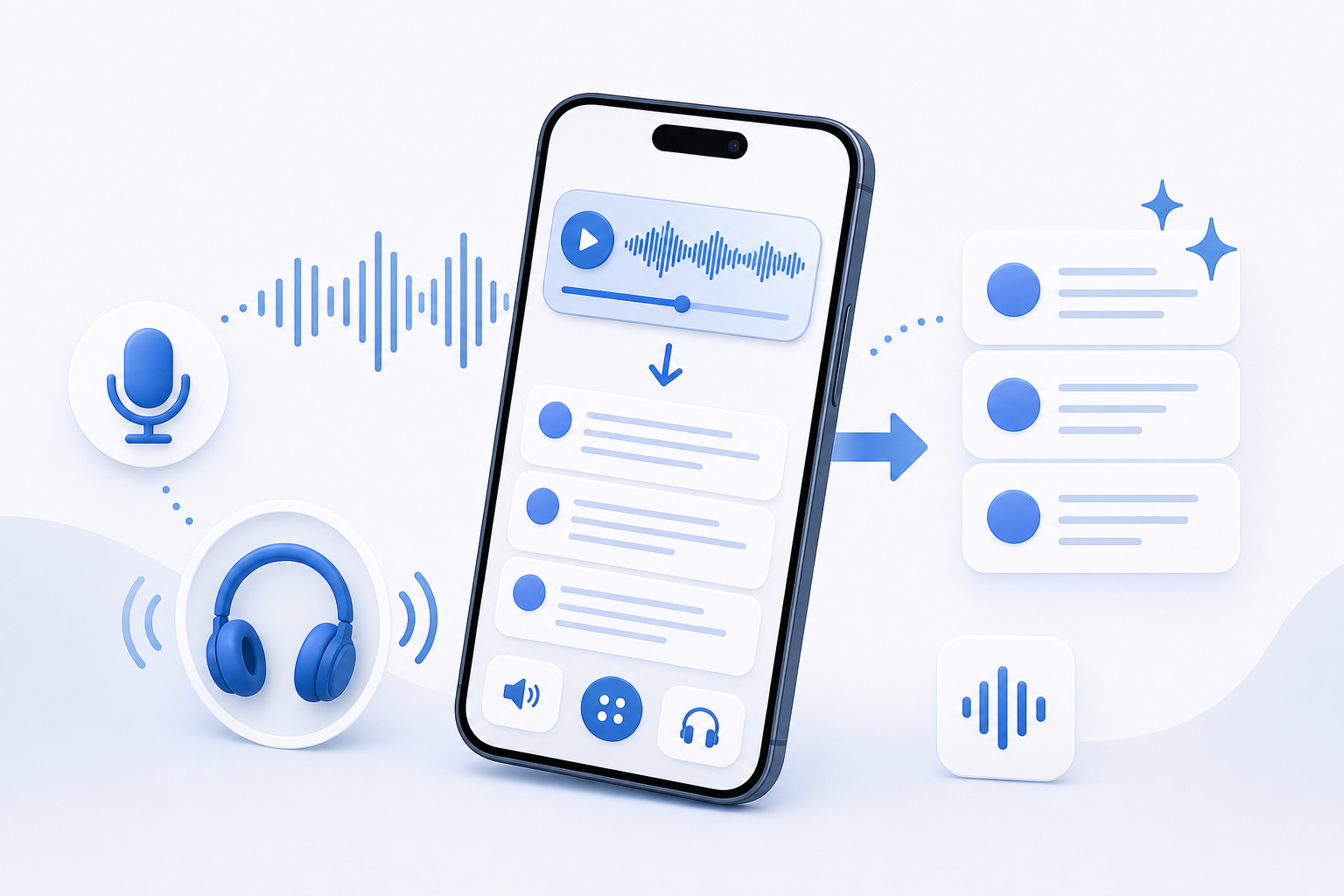 Descripción de imagen: ilustración generada para el artículo Voicepop A Ciegas en AliBlueBox.
