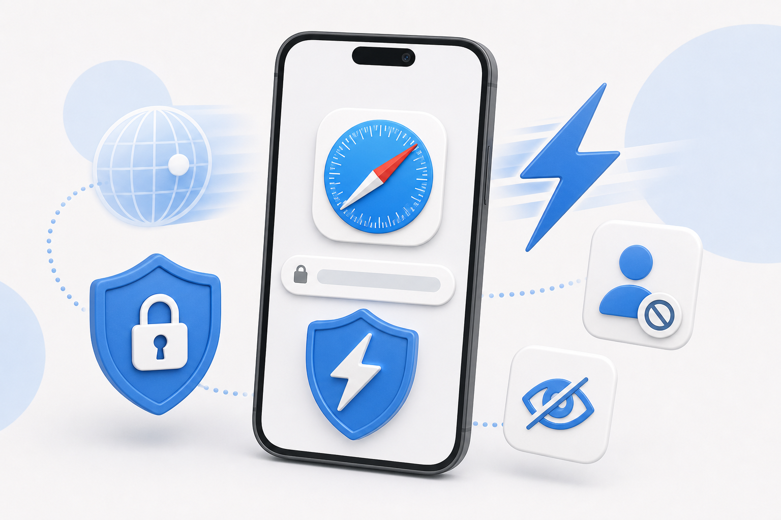 Descripción de imagen: ilustración generada para el artículo Maximiza Tu Seguridad En Safari: Descubre Bolt en AliBlueBox.